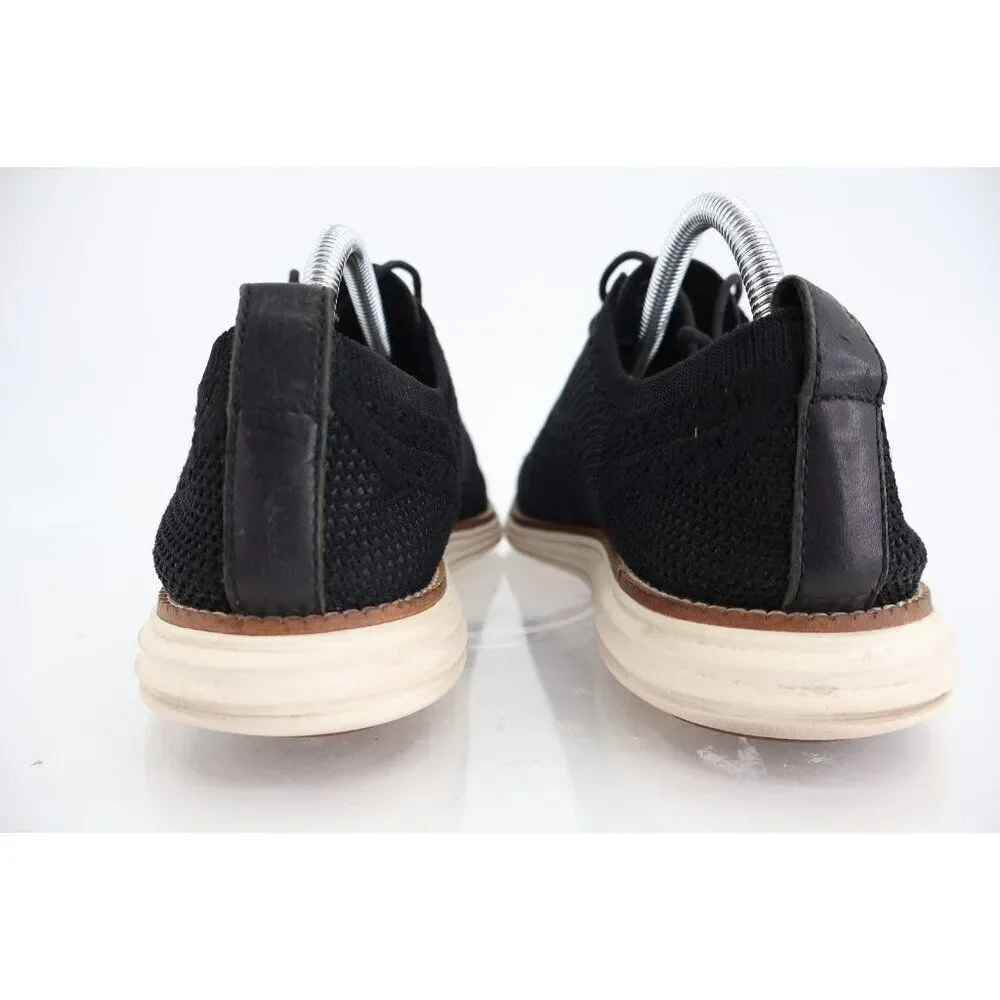 Cole Haan Mens OriginalGrand Knit Oxford Sneaker Size 8 M Black Stitchlite Shoe